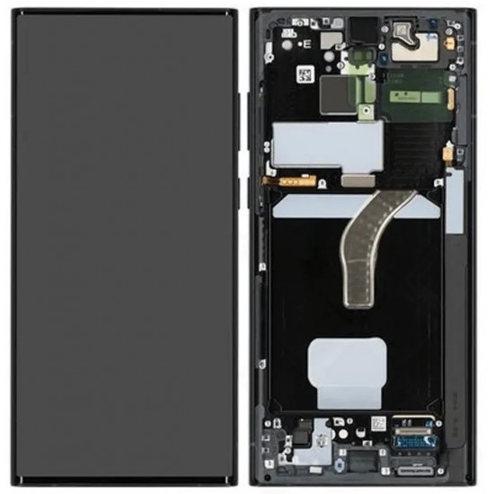 LCD-Display Service Pack Galaxy S22 Ultra S908B GH82-27489E – ​​Graphit