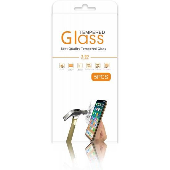 5er-Pack gehärtetes Glas Samsung Galaxy S22 Plus – weißes Paket