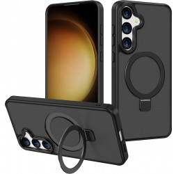Monomoi Back Case passend für Magsafe mit Ständer Galaxy S24 Plus – Schwarz
