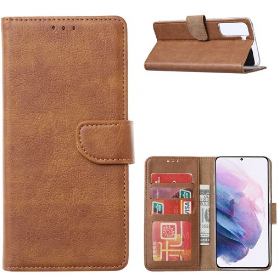 Book Case Samsung Galaxy S24FE - Hellbraun