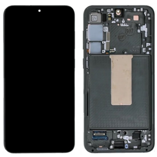 LCD Display Service Pack Galaxy S23 G911 mit Rahmen GH82-30480C - Grün