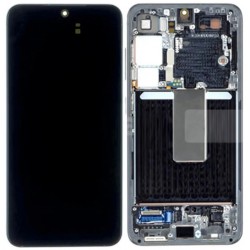LCD Display Service Pack Galaxy S23 G911 mit Rahmen GH82-30481E- Grau